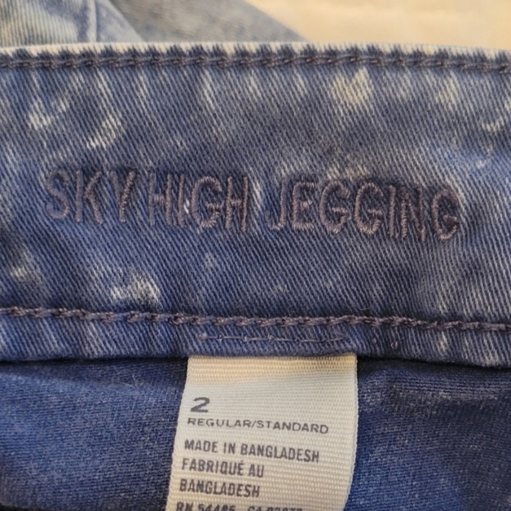 AMERICAN EAGLE OUTFITTERS        Denim Blue Sky High Jeggings - Picture 7 of 8